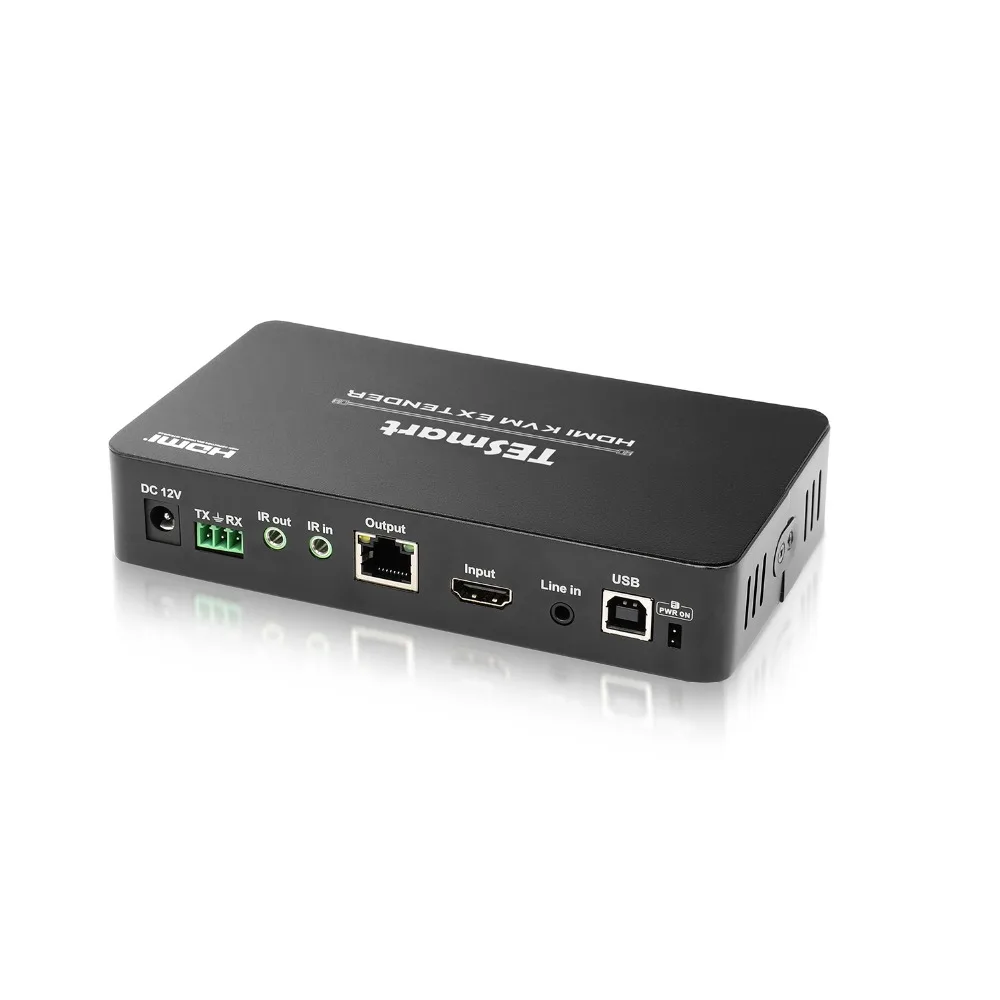 TESmart 328 футов удлинитель KVM HDMI по одной Cat5e/cat6 кабель 4K @ 30 Гц 1080 P с ИК-пульта дистанционного Поддержка дополнительный USB 2,0 RS232 PoC