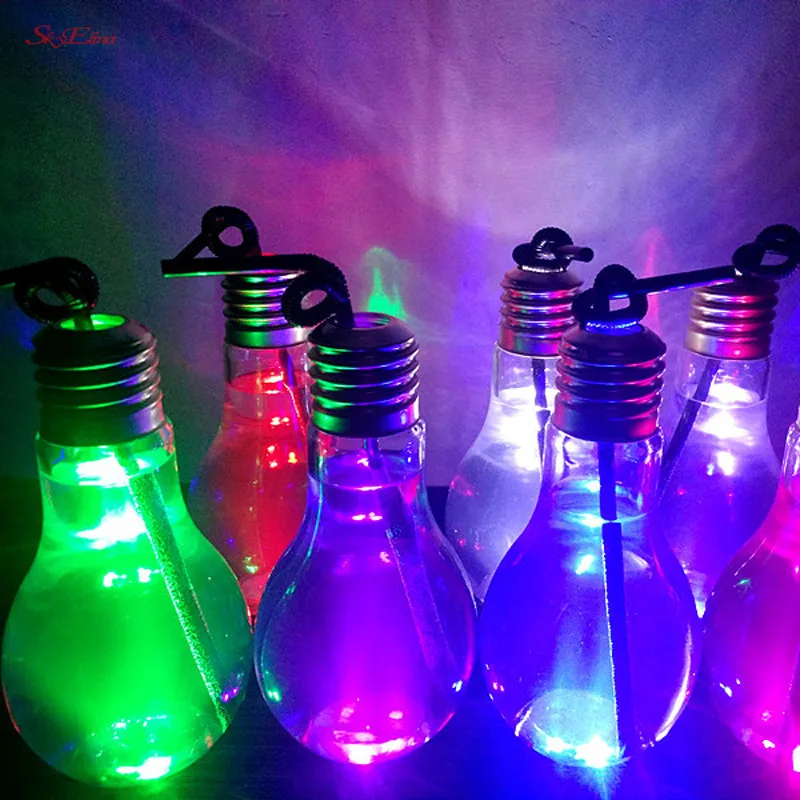 2021 Creative Summer Bulb Water Bottle Cute Brief Fashion Cute Milk