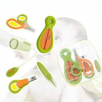 

6pcs/Set Baby Health Care Set Portable Newborn Baby Tool Kits Kids Grooming Kit Safety Cutter Nail Care Set for Baby Children