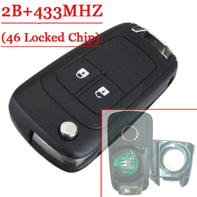 Genuine Remote 2 Button Flip Remote Key 434MHZ For Opel Astra J And