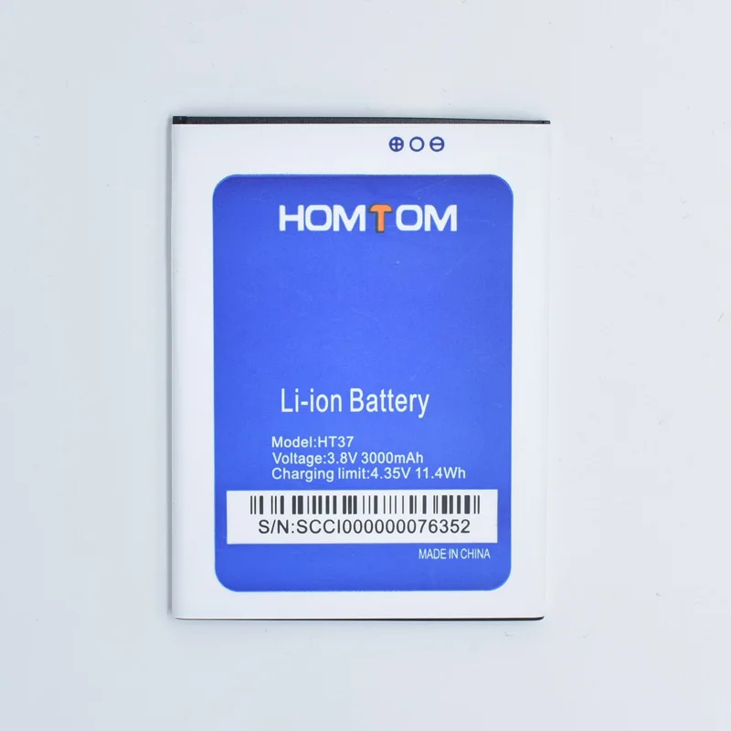 

track code new HOMTOM HT37 HT37Pro Battery Large Capacity Full 3000mAh Backup Batteries Replacement For HOMTOM HT37 Smart Phone