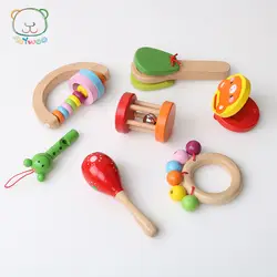 36 месяцев деревянные детские музыкальные игрушки Набор Дети, играя с несколько типов музыкальный инструмент