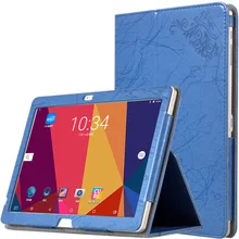 Luxury Print Flower PU Leather Cover Flip Case for Cube T12 / T10 / Free Young X7 / T10 Plus 10.1 inch Tablet + Stylus Pen
