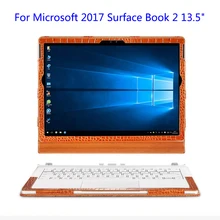 Чехол из натуральной кожи для microsoft Surface Book 2 13,5 ''Tablet PC Laptop Sleeve split дизайн для Book2 экранная пленка подарок