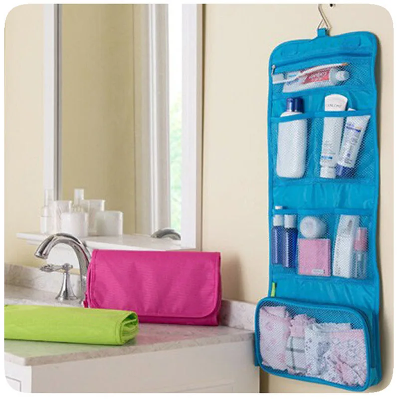 

The New Multi-Function Large Size Portable Travel Storage Jewelry Makeup Hanging Bags Folding Travel Bags Wholesale