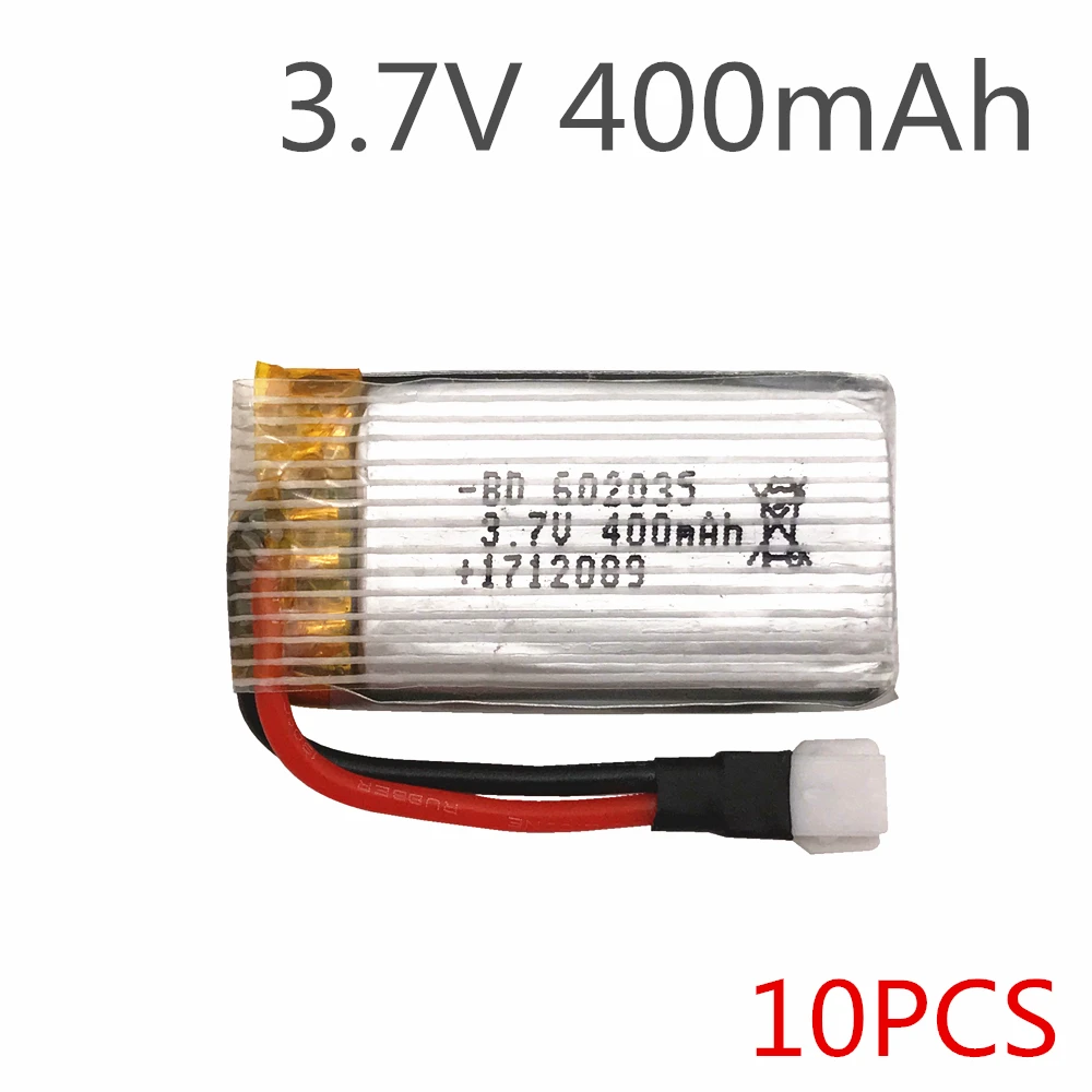 

10pcs/lot Limskey Original H107 X4 H31 Spare Parts 3.7V 400mah Battery H31-011 Lipo battery 3.7 V 400 mah For H31 XH plug 30C