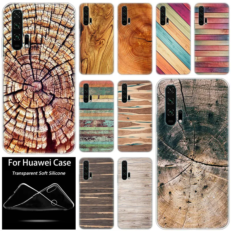 

Pattern wood textures Silicone Case for Huawei Honor 20 8A 7A Pro 10 9 8 Lite View 20 7S 8S 8X 7X 6X 8C 20i 10i Play TPU Cover