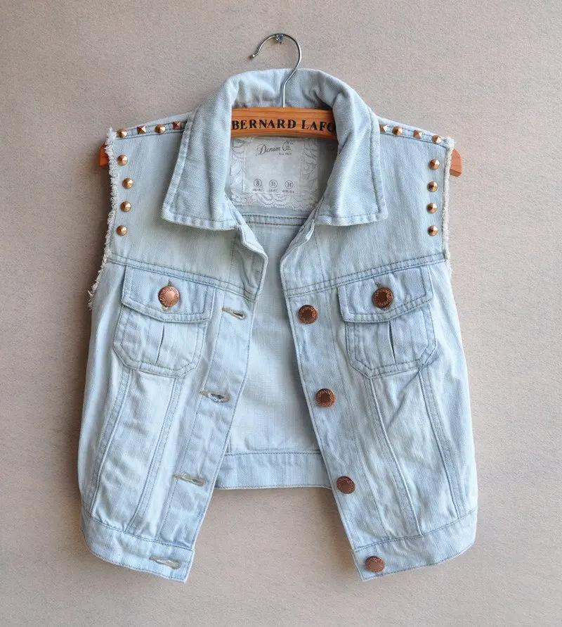 Popular Sleeveless Blue Jean Jacket-Buy Cheap Sleeveless