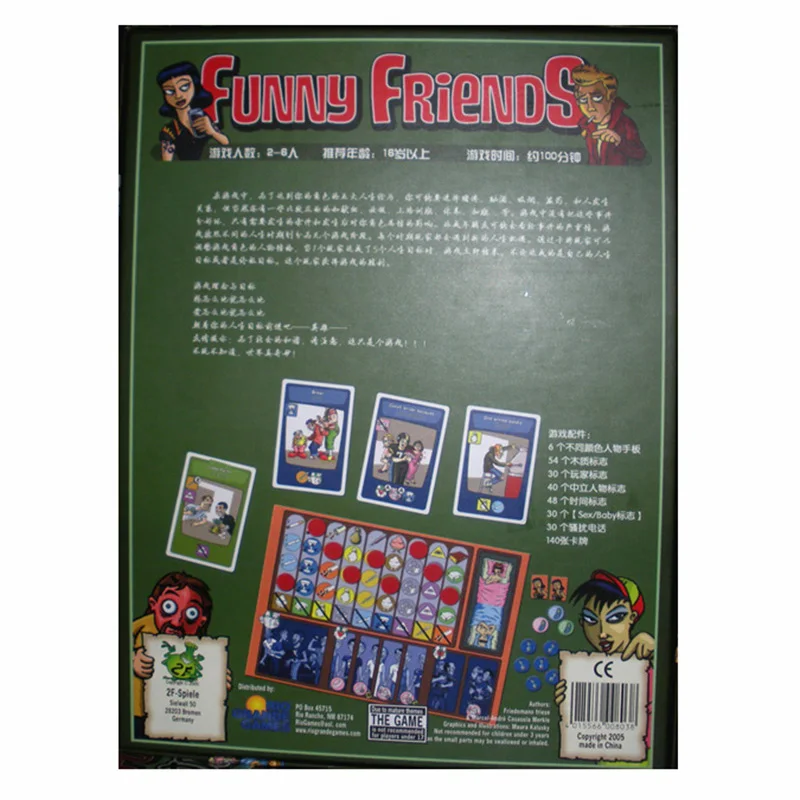 

2-6 Players Funny Friends Board GameCards Games Easy To Play Funny Game