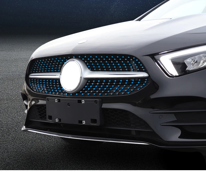 Стайлинг автомобиля решетка из нержавеющей стали для Mercedes Benz A Class W177 2018 A180