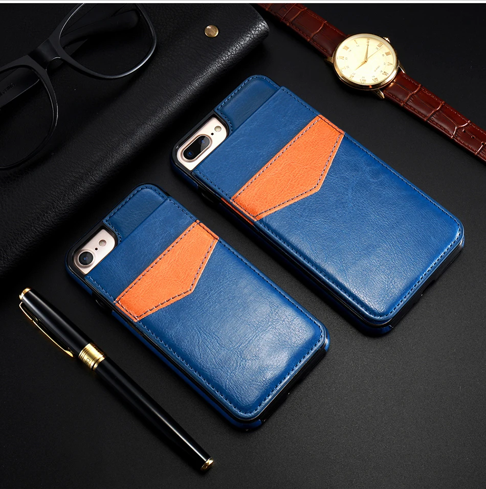 Phone Case Luxury Flip Leather Wallet Cases For iPhone X 7 6 6s 8 Pl