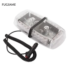 Fugsame 24LED красный синий большой Магнитная потолочный светильник flash jewller короткие вспышки автомобиля лампа регулируемый