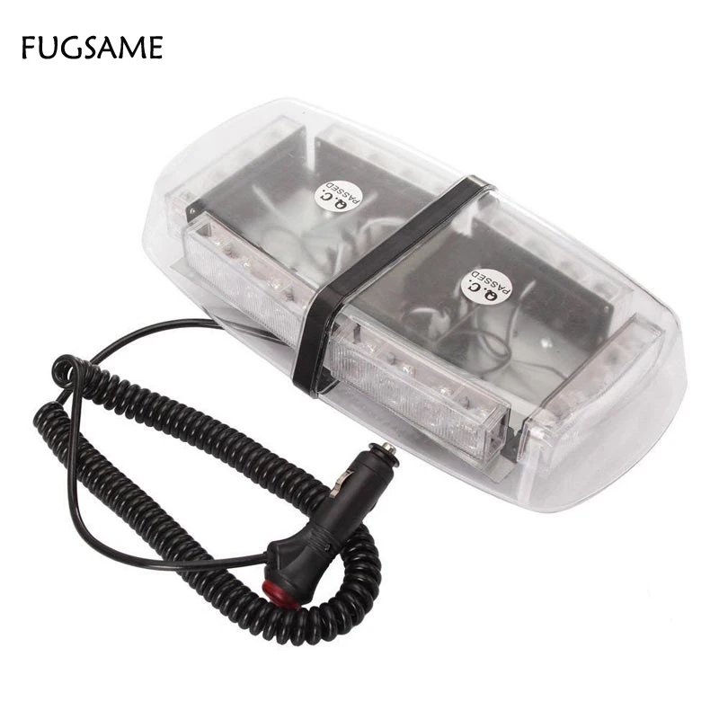 

FUGSAME 24led red blue large magnetic ceiling light flash jewller short car flash lamp adjustable