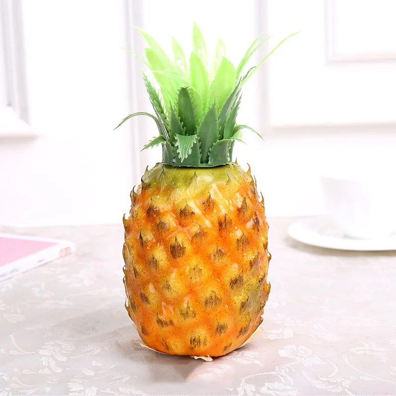 Erxiaobao High Quality Artificial Fruits Pineapple Pitaya Plastic Fake Fruit Home Indoor Decor Party Kitchen Decoration Toys - Цвет: 02 Pineapple