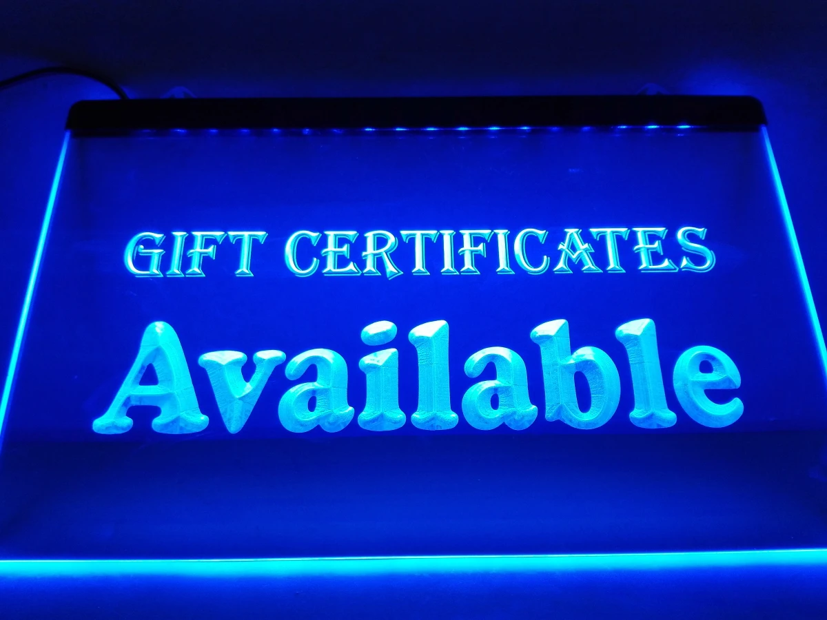

LB110- Gift Vouchers Available Neonschild Light Sign home decor crafts