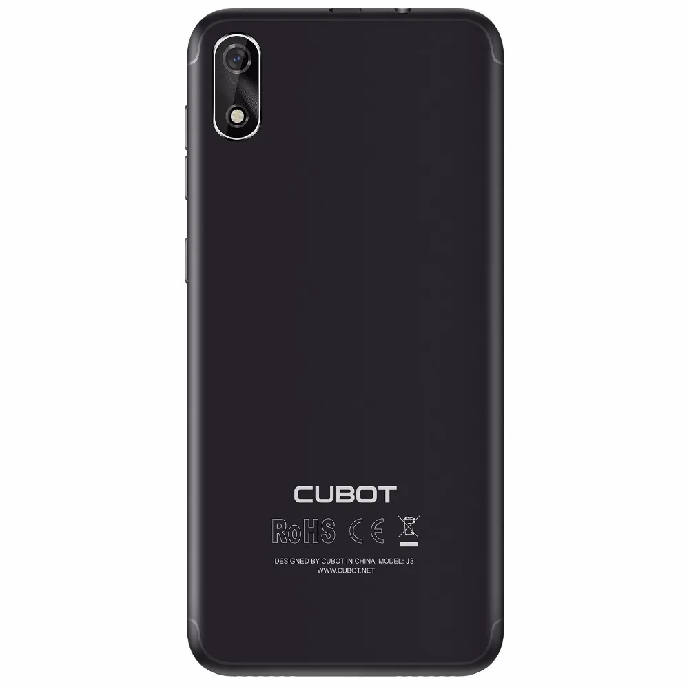 Cubot J3 Android GO смартфоны MT6580 четырехъядерный 5,0 дюймовый мобильный телефон 1G ram 16G rom двойная задняя камера 2000mAh 3G сотовые телефоны