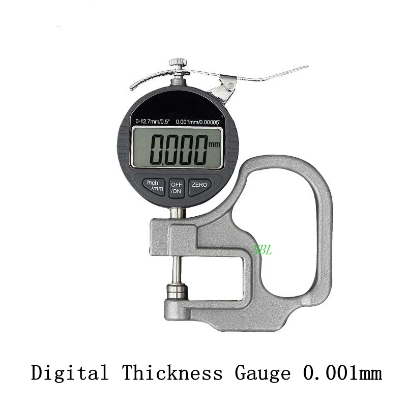 0.001mm Spessimetro elettronico 10mm Micrometro digitale Spessimetro Micrometro Larghezza Strumenti di misura Uscita dati