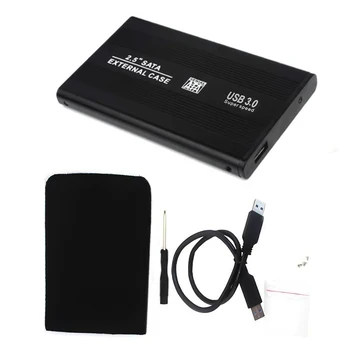 

Bevigac USB 3.0 High Speed Aluminum External Hard Drive Enclosure Storage Box Case for 2.5inch Serial Port 9.5mm SATA SSD HDD HD