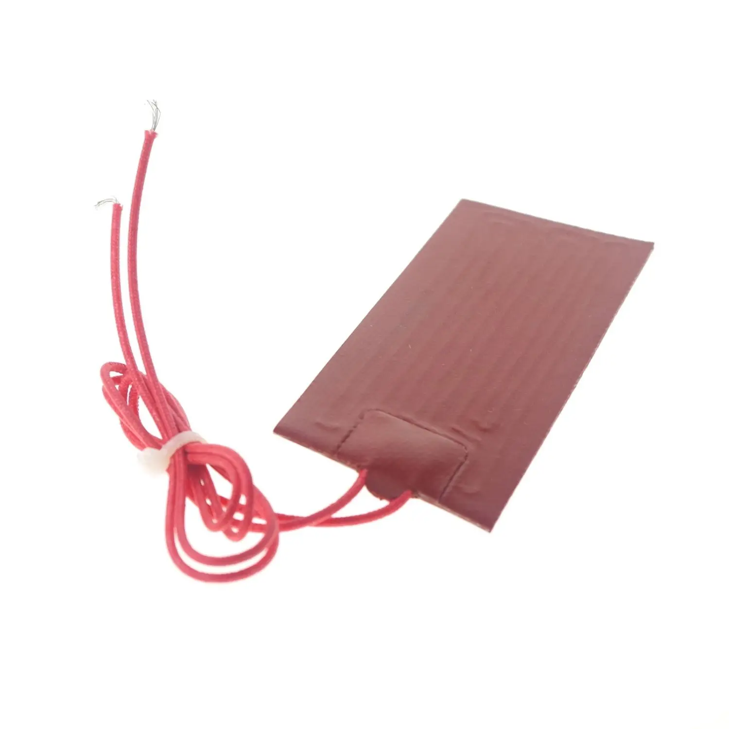 

220V AC 100x100mm 30W Rectangle Flexible Waterproof Silicon Heater Pad For Oil Tank
