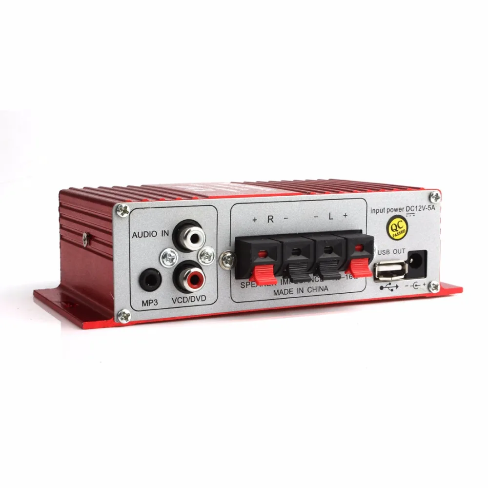 Автомобильный усилитель мощности MA 180 Hi Fi Mini USB 12 В 2 канала режим стереозвука