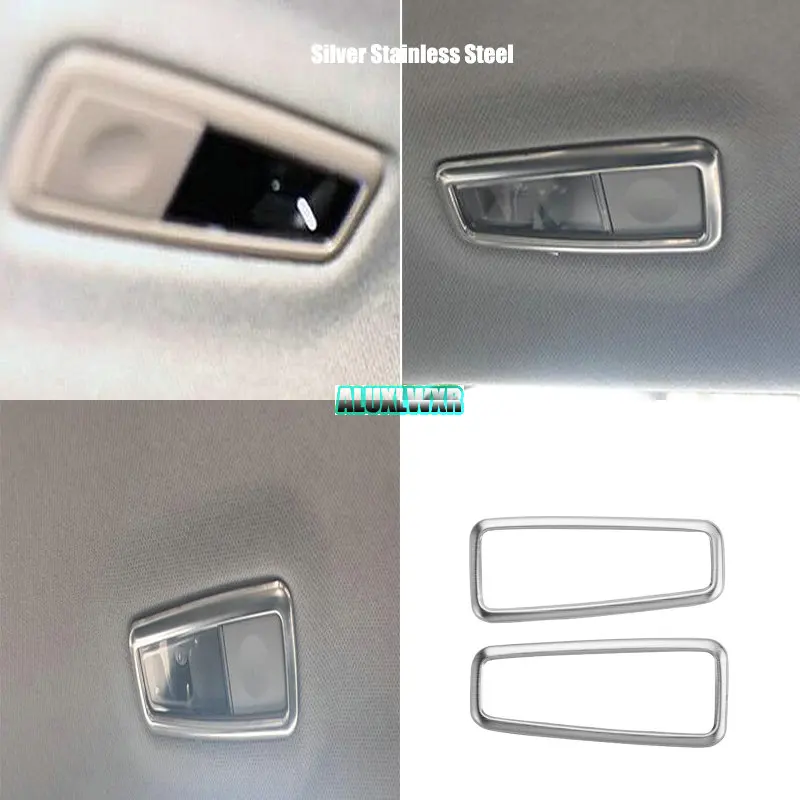 

Reading Lamp Decoration Circle Trim Reading Lights Protective Cover Sticker for Hyundai Tucson TL 2015 2016 Car Accessories
