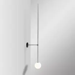 Современные нордический настенный светильник Стекло мяч ретро настенный светильник столовая Спальня лампы с потолочным креплением