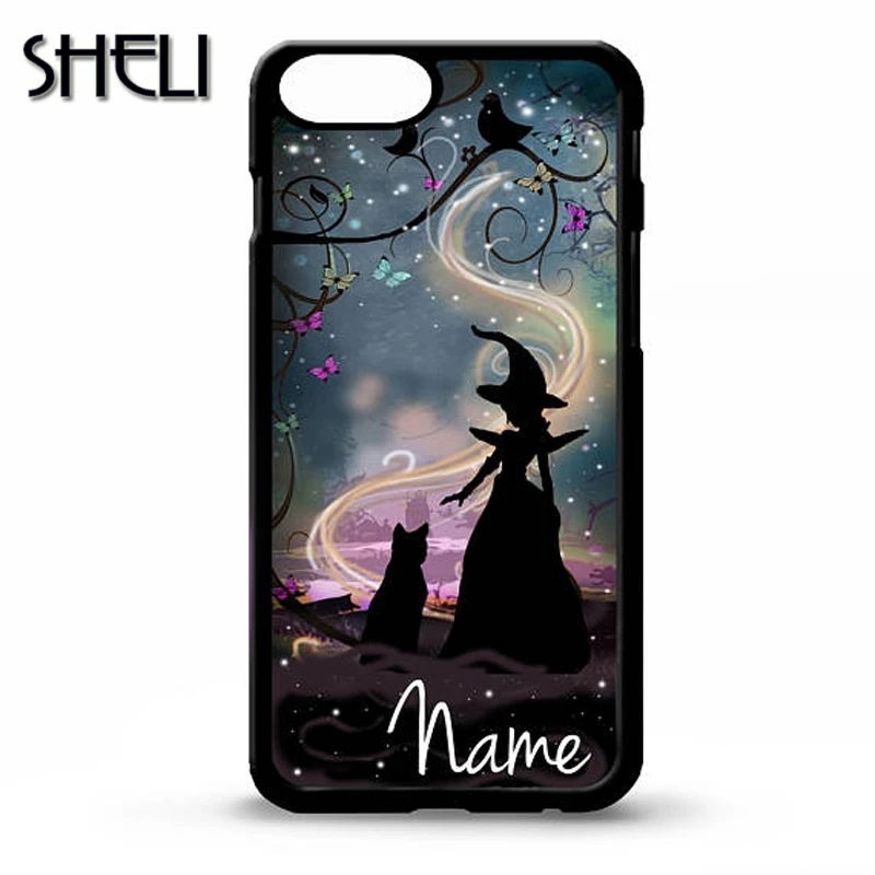 Чехол для телефона SHELI Wicked Witch Black cat magic iPhone 5 6 6s 7 8 plus X XR XS max 11 Pro Samsung Galaxy S7edge S8 S9 S10 |