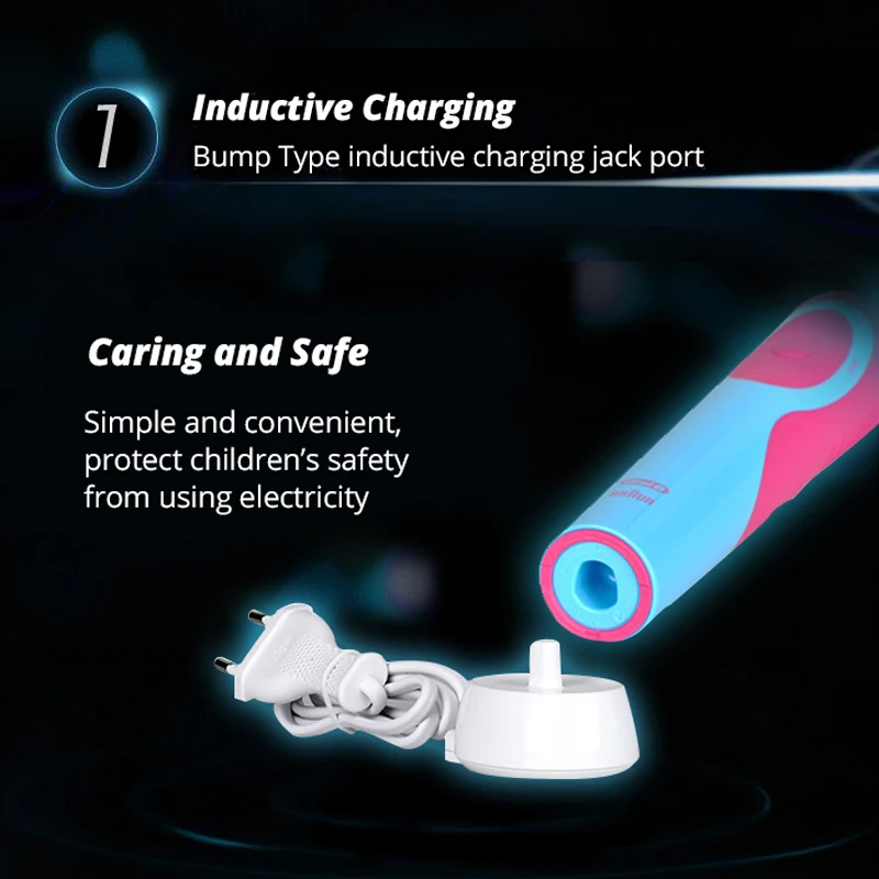 Oral B Kids Electric Toothbrush Brush Heads Rotation Inductive Rechargeable Waterproof Vitality Oral Hygiene Oral B Kids Electric Toothbrush Brush Heads Rotation Inductive Rechargeable Waterproof Vitality Oral Hygiene