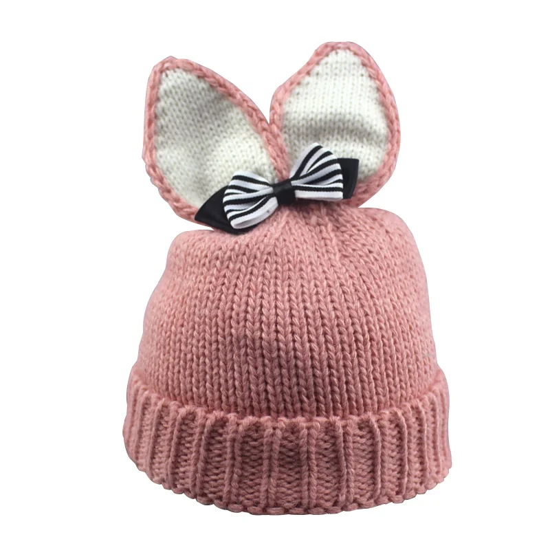 Winter Warm Hat For Baby Knit Beanie Winter Baby Hat For Children Fur