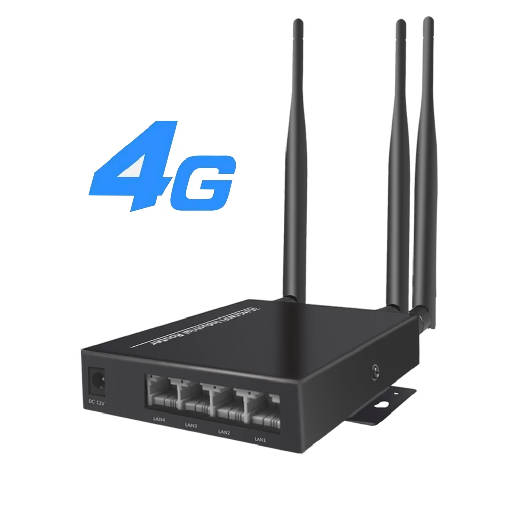 Разблокированный 3G 4G Wi Fi роутер с 3 антеннами 5dbi промышленный беспроводной
