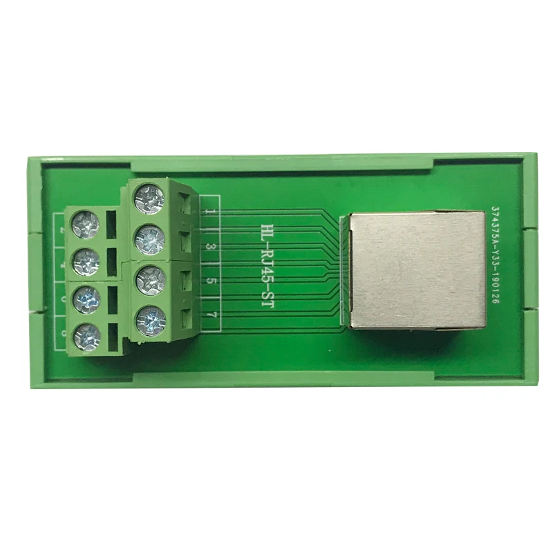 RJ45 Женский клеммный блок RJ45 Horizantal Breakout board RJ 45 сплиттер RJ45 адаптер на din-рейку монтаж