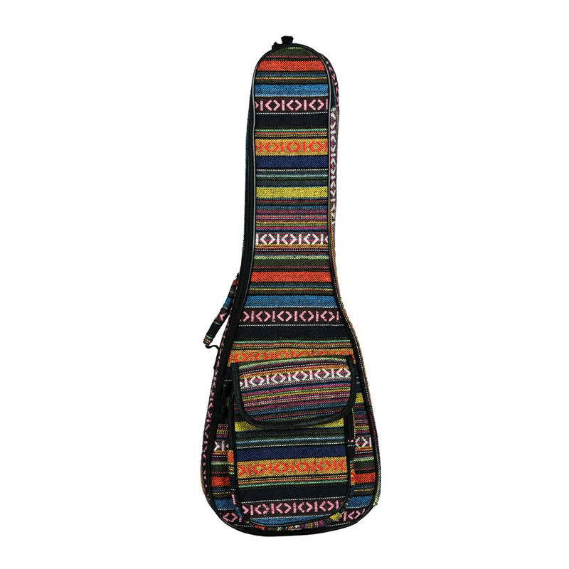 

23 Inch Portable Cotton Nylon Padded Bass Guitar Gig Bag Ukulele Case Box Guitarra Cover Backpack With Double Strap
