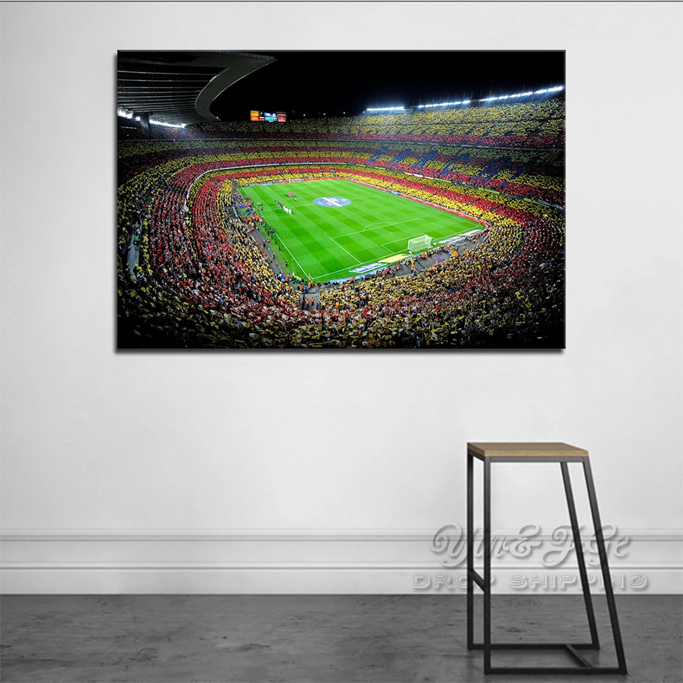 

Wall Artworks HD Prints Canvas Painting 1 Pieces Spain Fc Barcelona Sports Football Modular Picture Poster Home Decor Room Frame