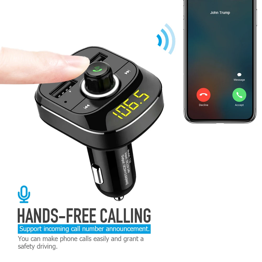 E0219 Bluetooth Car Kit MP3 Player Transmitter -8