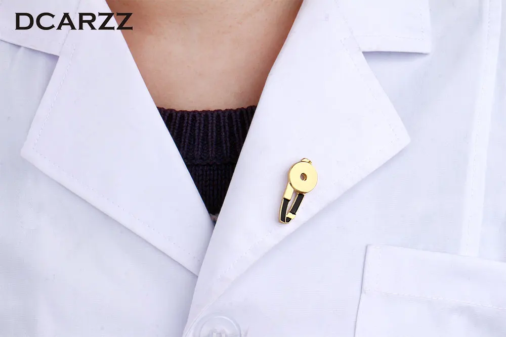Серебряный цвет голова зеркало Брошь булавка для доктора/медсестры медицинские украшения подарки