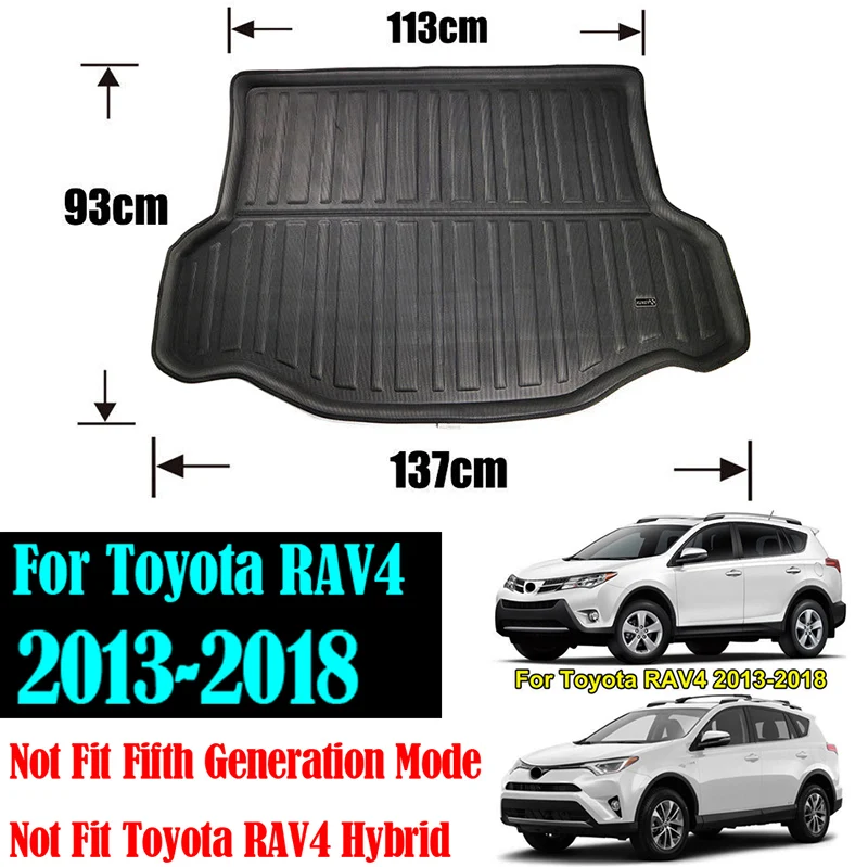 XUKEY для Toyota Prius Yaris Vios Belta RAV4 RAV-4 Land Cruiser Prado J120 J150 Boot грузовой лайнер багажник коврик лоток ковер - Название цвета: 13-18 RAV4