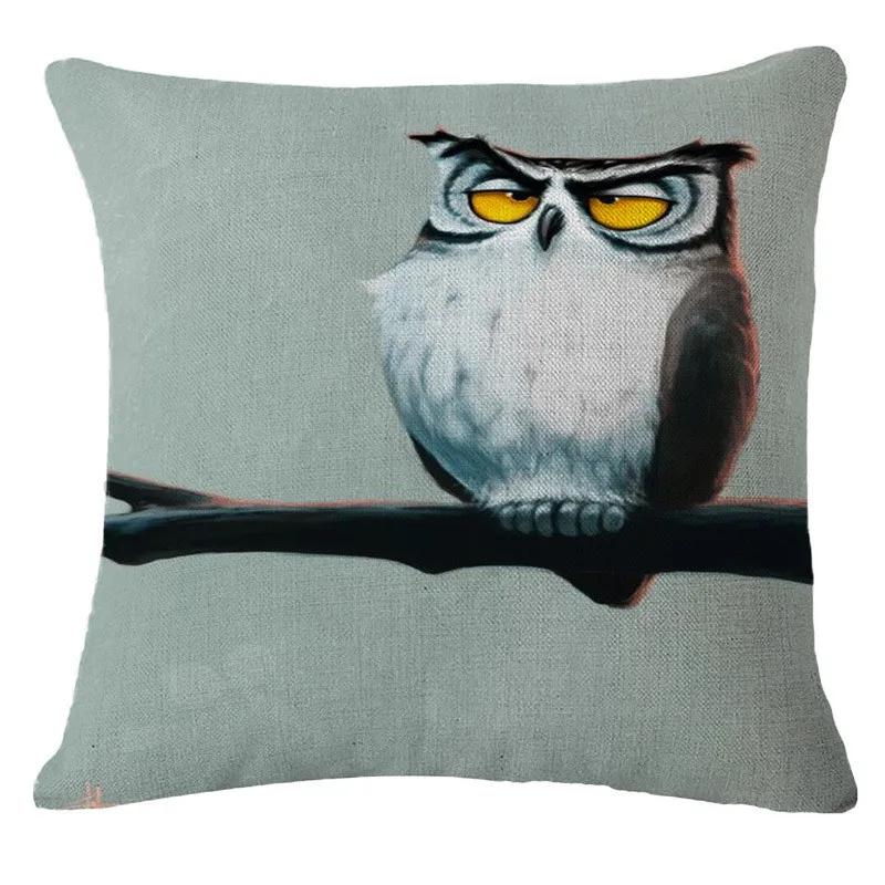 بيع الأوروبية الرجعية بسيطة الكرتون البومة هدية الزفاف بالجملة غطاء الوسادة سيارة المنزل كنبة مكتب حزب كسوة وسائد للزينة