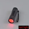 TopCom Portable Hunting Green Red Mini LED Flashlight Amber Detector 9 LED UV Flashlight 365nm 395nm For Camping, Night Reading ► Photo 3/5