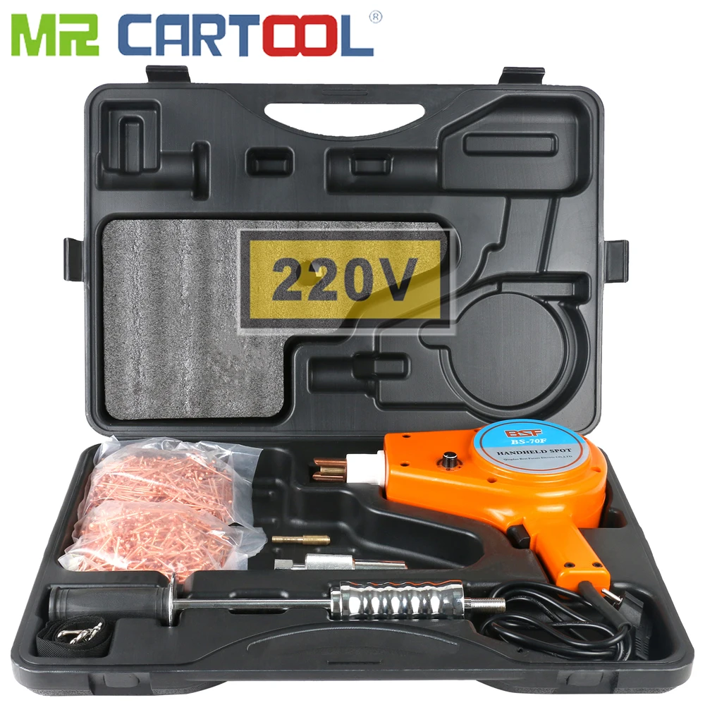 Mr Cartool 220V автомобильный корпус вмятин Съемник АВТО ШПИЛЬКА комплект сварочный 900VA