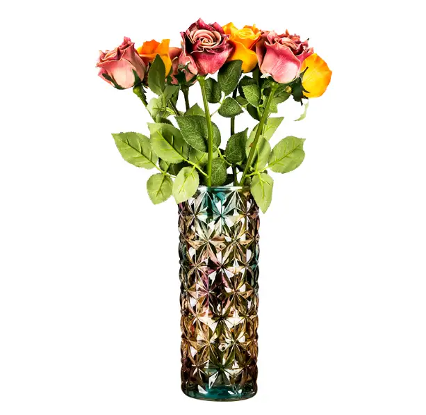 European Large Crystal Glass Vase Living Room Small Fresh