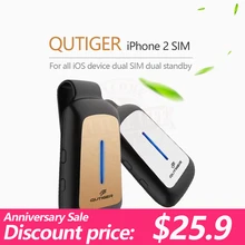 Bluetooth Dual 2 SIM Dual Standy Adapter Morecard with Expansion Micro SIM Card Slot For iOS7-10 device