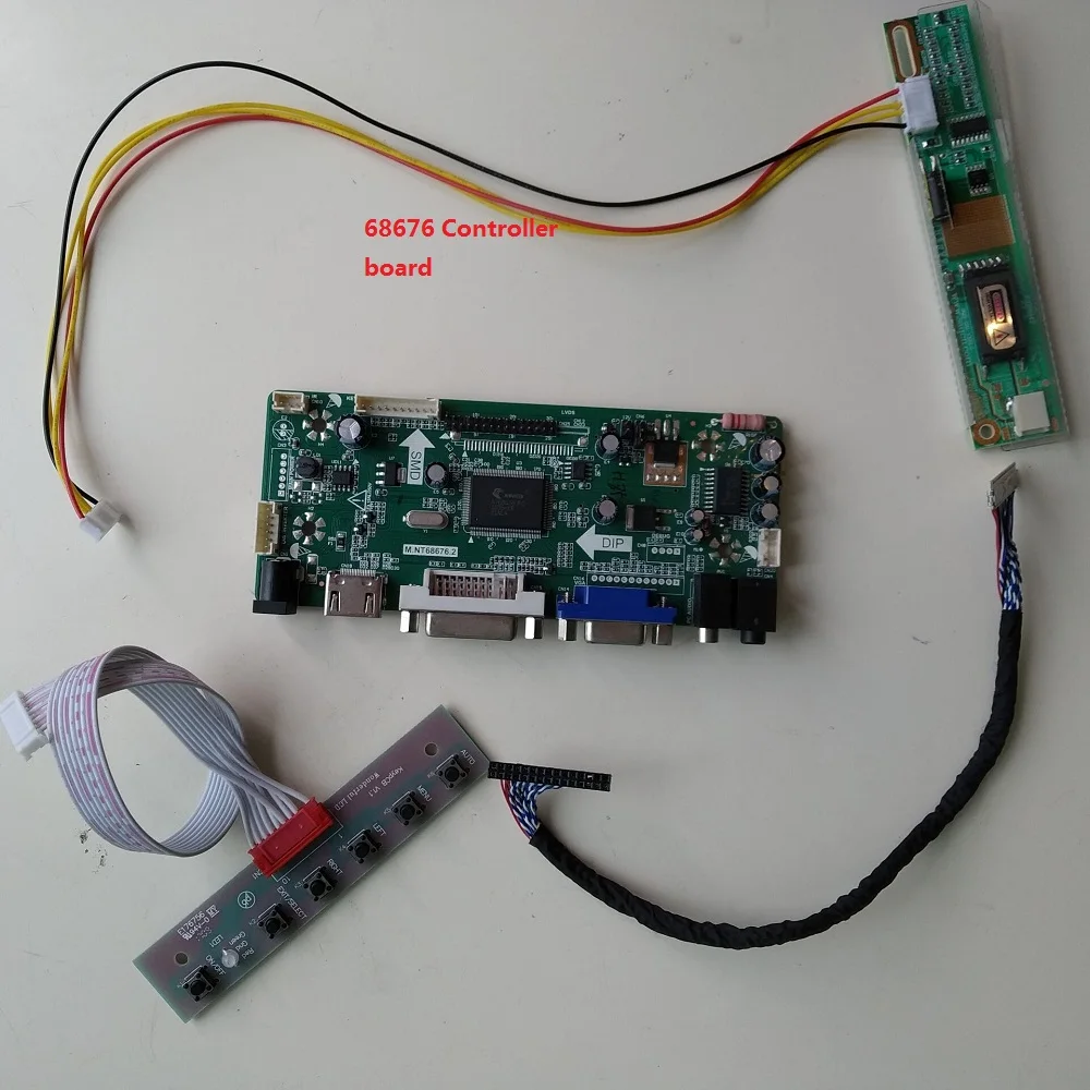 Для HDMI LTN160AT01 VGA lcd M. NT68676 DIY комплект платы контроллера DVI 1366X768 16," карта панель экрана