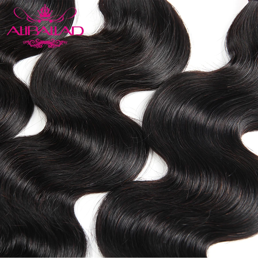 Aliballad бразильские вплетаемые волосы, пряди, объемная волна, 8-28 дюймов, 1 шт., волосы remy для наращивания, натуральный цвет, человеческие волосы, пряди