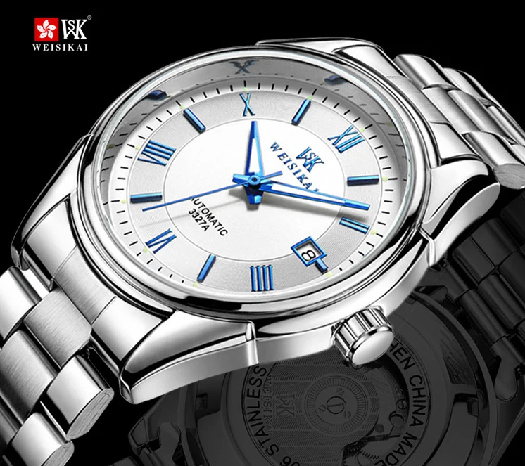 08Top Brand Luxury Mechanical Watches Fashion Business Casual Sports Dress Automatic Self Men Watch Durable Classic Montre Homme