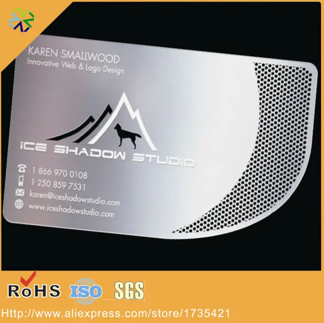 

stainless steel material holes die cutting etching words shaped cutting through metal card