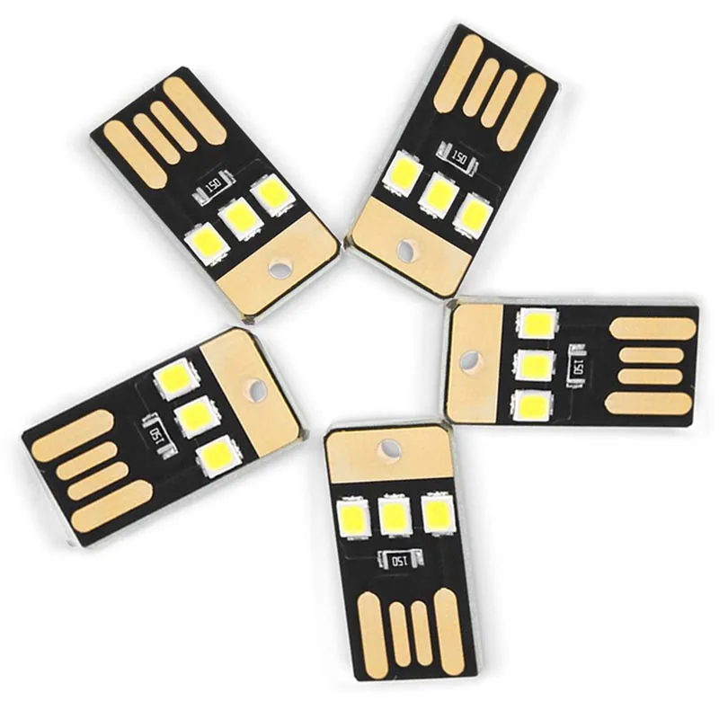 

(5PCS/ lot) 1W mini USB LED Lamp White Light Night Light 5V 2835 SMD Torchlight USB LED Bulb Book Light for Laptop PC Powerbank