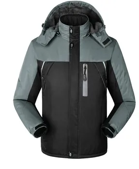 

Men's stormtrooper suit with fleece and thick outdoor sports winter heat wind waterproof mountaineering cotton suit