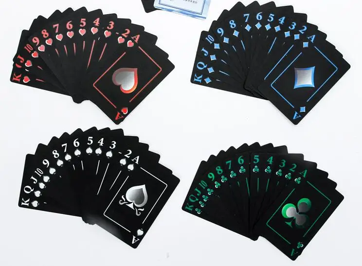 Goedkoop Frosted Waterdichte plastic PVC Poker set Speelkaarten dek Novelty Hoge Kwaliteit Collectie Board Game Gift Duurzaam poken