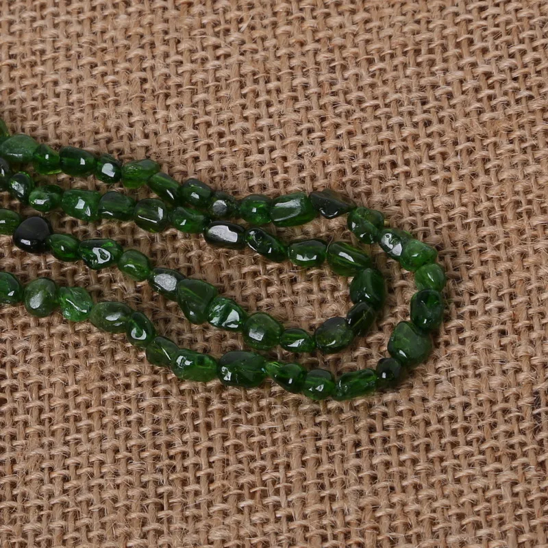 Fashion 5-8mm Natural Diopside Stone Approx 68pcs Natural Stone Chip Beads 38cm/str For Jewelry Making Necklace Bracelet DIY