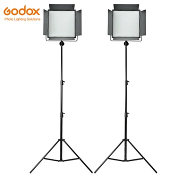 

Godox 2PCS LED1000C 3300-5600k Continuous Light Kit with 2pcs 2.8m Light Stand for Photography Wedding Camera Camcorder DV